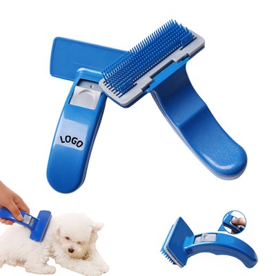 Small Self-Cleaning Pet Grooming Brush