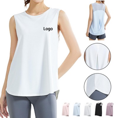 Women's Sleeveless Loose Breathable Workout Light Sports Vest