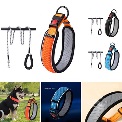 Adjustable Pet Collar and Leash Set