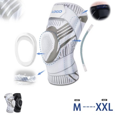 Medical Knee Support with Patella Pad & Side Stabilizers