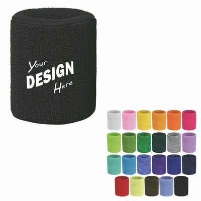 Polyester Sweat Wicking Towel Wristband