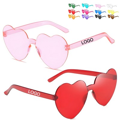 Colorful Heart Shaped Sunglasses