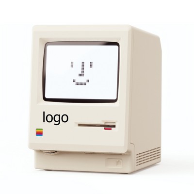 Retro Alarm Clock Desk Clock with Pixel Display