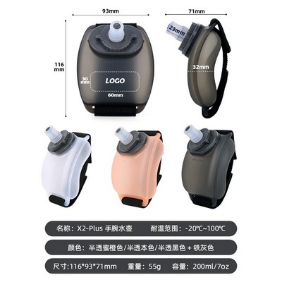 Wrist Sports Water Bottle with Adjustable Hand Strap