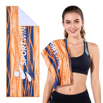 12" X 36" Full Color Sports Towel – 400GSM