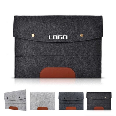 13" Dual-Layer Laptop Felt Pouch