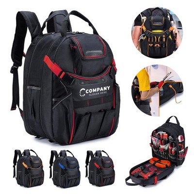 Oxford Cloth Water-Resistant Tool Backpack