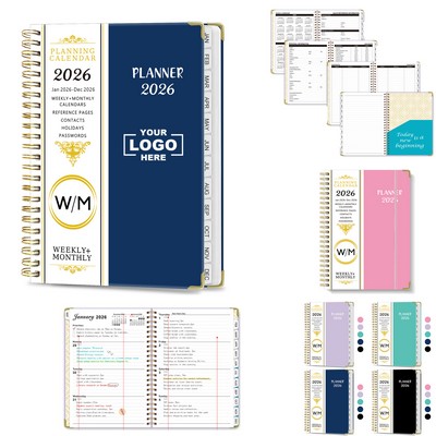 2026 A5 Weekly Monthly Calendar Planner