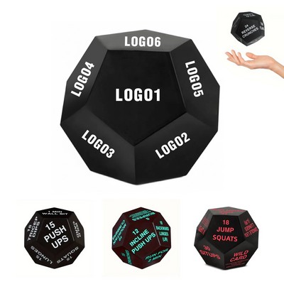 12 Sided PU Foam Fitness Dice