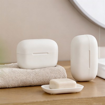 Portable Travel Soap Dish with Lid, Sealed Draining Mini Soap Holder, Household Soap Storage Box