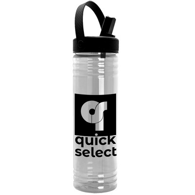 Garyline® Slim Fit Bottle with Flip-Straw, Swivel-Handle Lid - 24 oz.