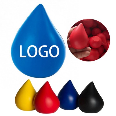 Novelty PU Water-Drop Shaped Stress Reliever Ball