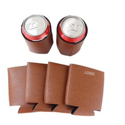 Genuine Leather Beer Holster Waist-Mounted Soda & Beverage Bottle Holder Classic Cowboy Style
