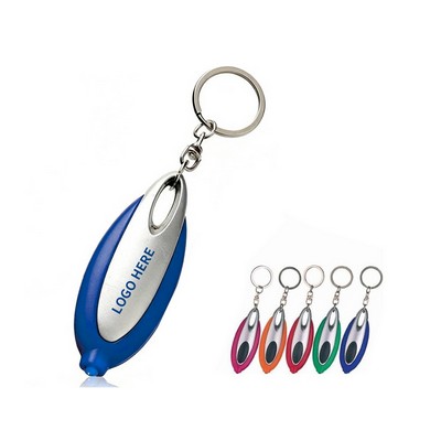 Elegant Oval LED Keychain