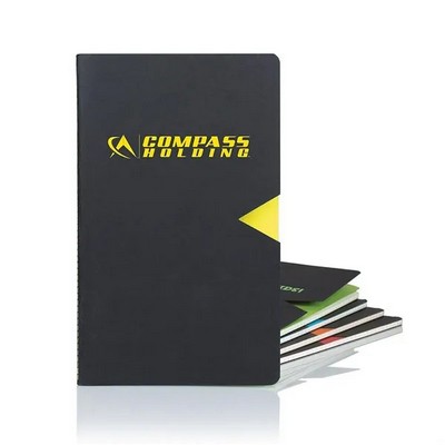 Black Notch Medio Lined Ivory Page Journal