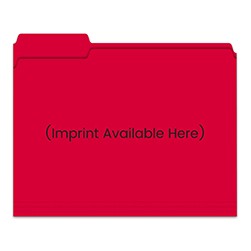File Right™ Red 3 Tab File Folder