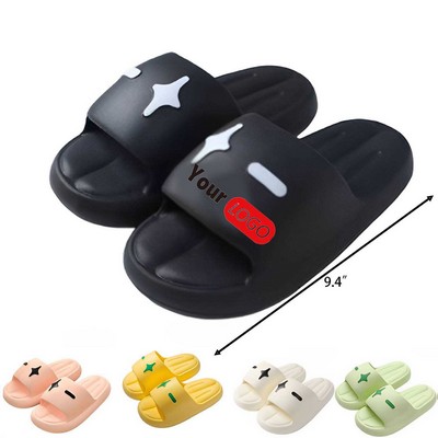 PVC Pillow Slippers with Non-Slip Thick Sole