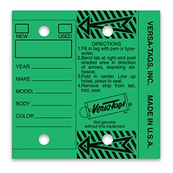 Green Self-Protecting Key Tag
