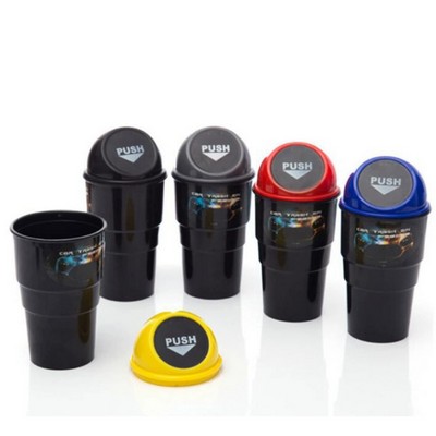 8" Plastic Auto Trash Can