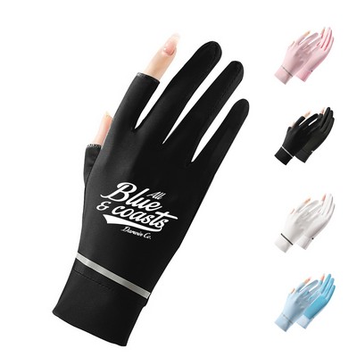 Ice Silk Sunscreen Gloves