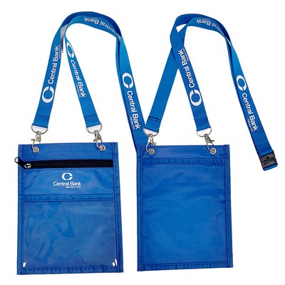 5.3"x6.7" Printed Neck wallet