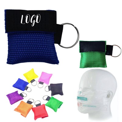 Portable CPR Face Mask With Keychain Pouch