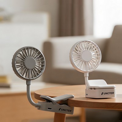 Multi-Functional Clip-On Portable Mini Handheld Fan Desktop Fan
