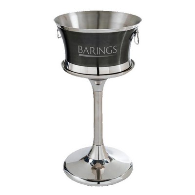 Stainless Steel Pedestal Beverage Tub with Stand
