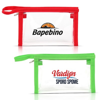 Clear Cosmetic Bag With Zipper