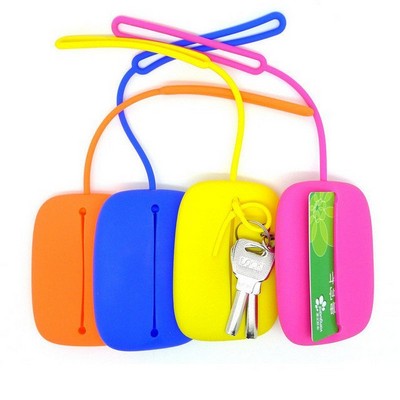 Silicone Pouch Purse Key Wallet Coin Bag