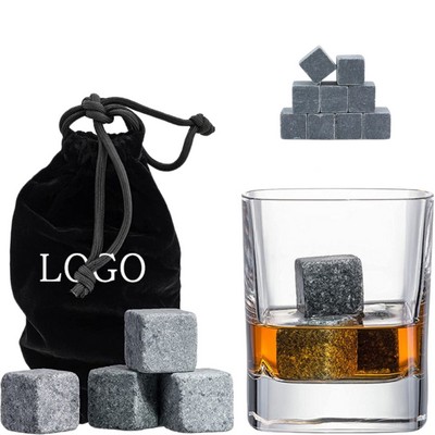 Set Of 9 Grey Beverage Chilling Stones