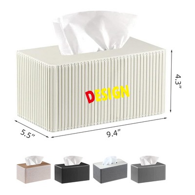 Large PU Leather Rectangular Tissue Box