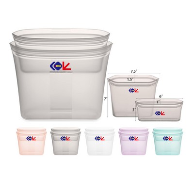 Reusable Food Storage Bags 2 Bag Set