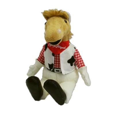 Custom Plush Horse with Rodeo Outfit