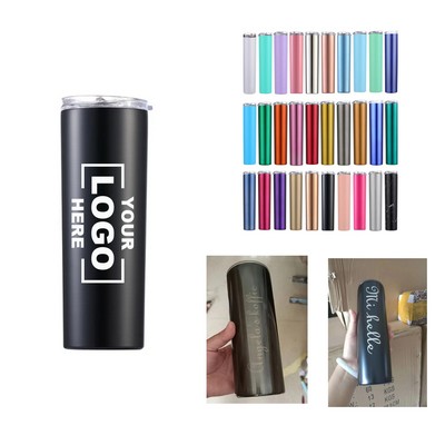 20oz Straight Stainless Tumbler with Lid