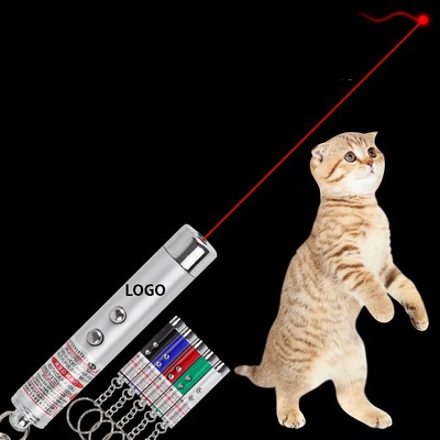 Portable Aluminum Dual Light Laser Pointer Flashlight Tool