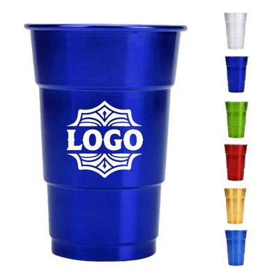 16 Oz Reusable Thick Aluminum Cup