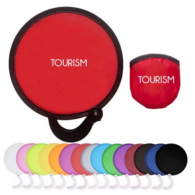 Folding Fan With Pouch