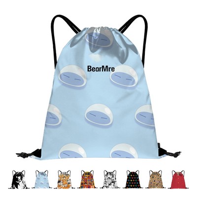 Full Color Dye Sublimated Drawstring Backpack