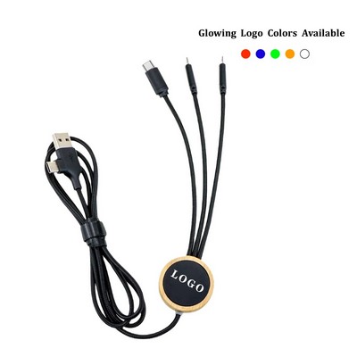 Bamboo LED 3-in-1 Charging Cable