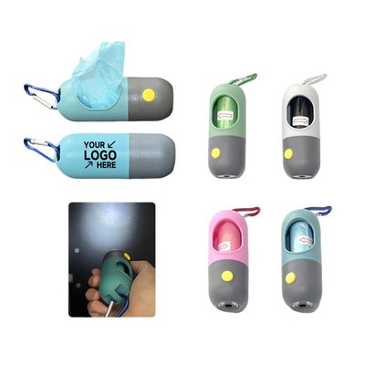 LED Light Pet Waste Bag Dispenser