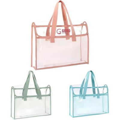 PVC Transparent Portable File Bag