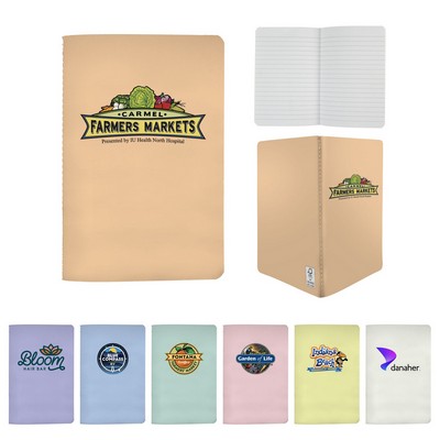 4" X 6" Pastel Sewn Paper Cover Notebook