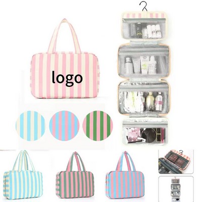 Four-fold Striped Storage Bag
