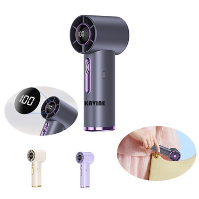 100-Speed Adjustable LED Display Portable Handheld Fan