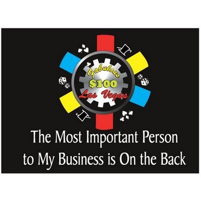 Las Vegas $100 Poker Chip Photo Hand Mirror (2"x3")