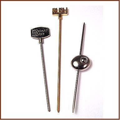 3" Stainless Steel Cocktail Pick W/ 3/4" Topper