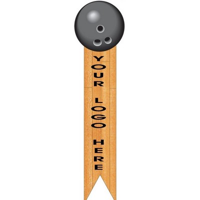 Gray Bowling Ball Bookmark w/ Black Back