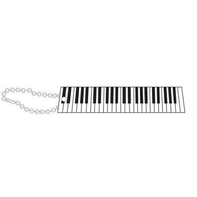 Keyboard Promotional Line Key Chain w/ Black Back (2 Square Inch)