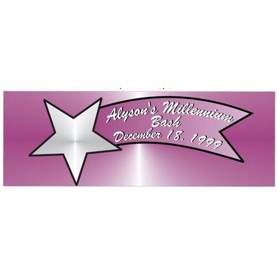 Star Banner Panoramic Badge w/ Bar Pin
